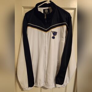 GIII Nhl St Louis Blues Zip Front Jacket, Size XL